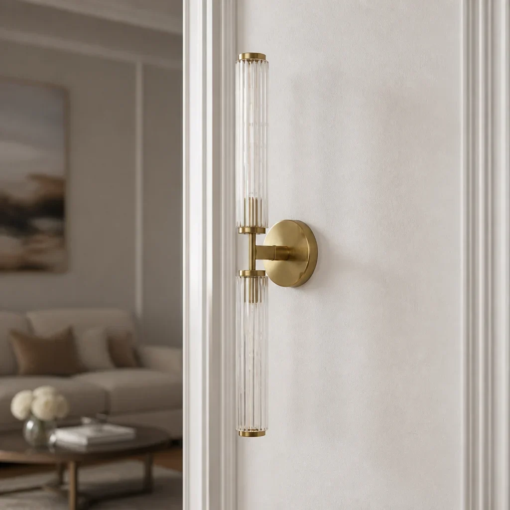 MADDISON Double Glass Brass